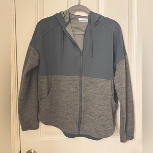 Columbia color block zip hoodie, Small